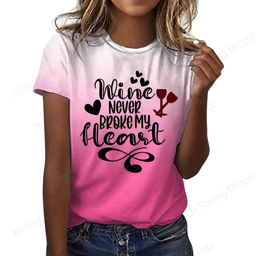 Love Heart 3d Print Tshirt Men Women Fashion Oversized Letter T-shirt Crewneck Short Sleeve Tops Tees Valentine Gift T Shirt New