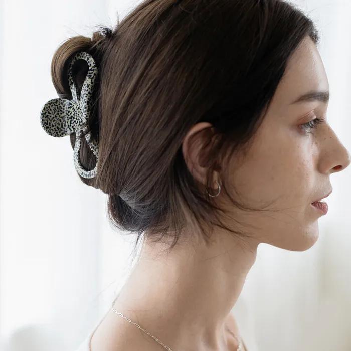 Infinity hair claw clip_Minimal black