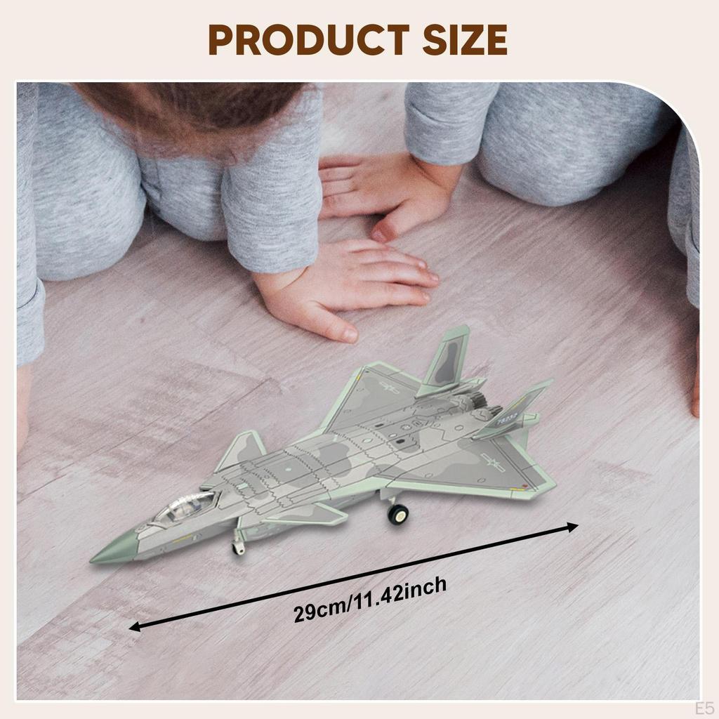 1:72 J20 Fighter Aircraft Model, Decoration, for Self-Assembly, Home Assembly Model