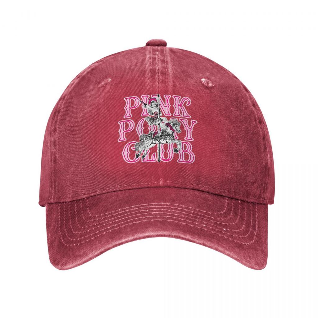 Cappellino da baseball rosa Chappell Roan Pink Pony Club alla moda per uomo donna, cappello snapback lavato effetto invecchiato, cappellini per il tour Midwest Princess 2024