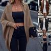 Women's Knit Cardigan Open Front Sweater Long Sleeve Casual Loose Cover Up