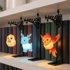 Wrought Iron Owl Bookshelf Lamp Deer Bird Bookend Shelf Lamp Animal Hanging Lamp  Study Room