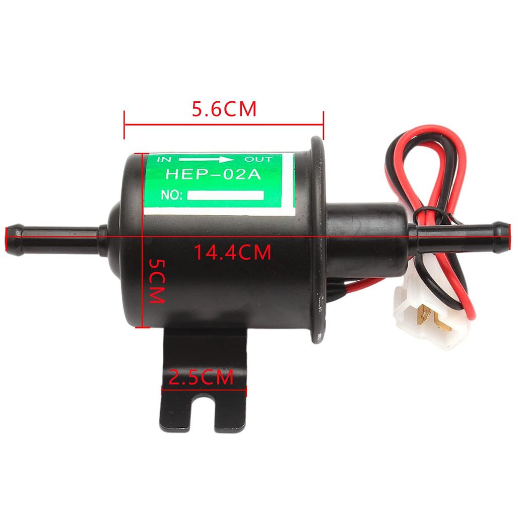 VEHSUN General Purpose 12 V Solenoid Pump, Black Fuel Pump, Solenoid Valve, Fuel Pump,