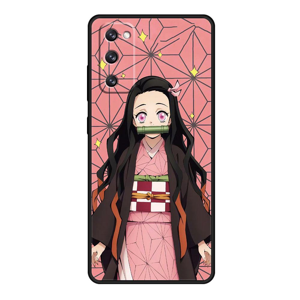 Fall Dämon Slayer Nezuko Anime Für Samsung S9 S10 S8 S22 Ultra 5G S20 FE 2022 S10e S7 S21 Plus Mobiltelefon