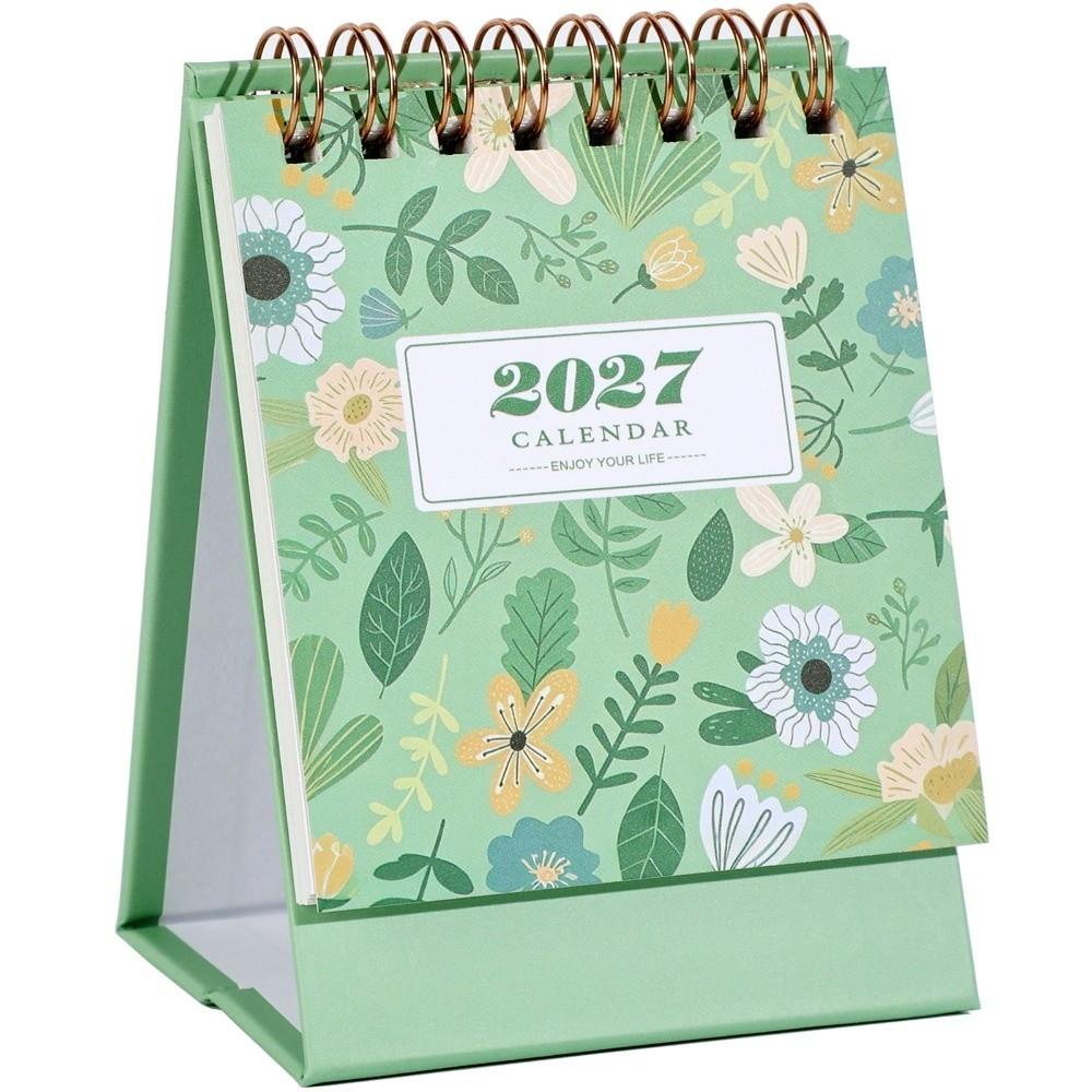 Mini Calendario da Scrivania 2027 Motivo Floreale Calendario da Piedi Nuovo Mini Calendario Ufficio Domestico