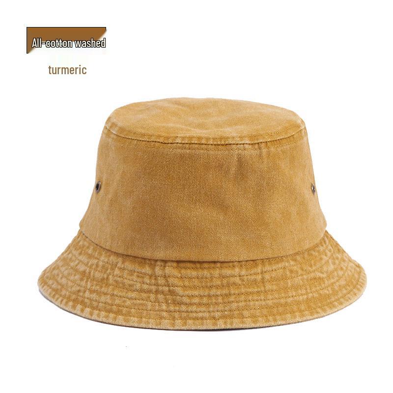 Vintage Hip-Hop Bavlněný Kbelíkový Klobouk