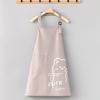 Household kitchen apron waterproof and oil-proof women's fashion new foreign style Internet celebrity apron waist catering cooking overalls