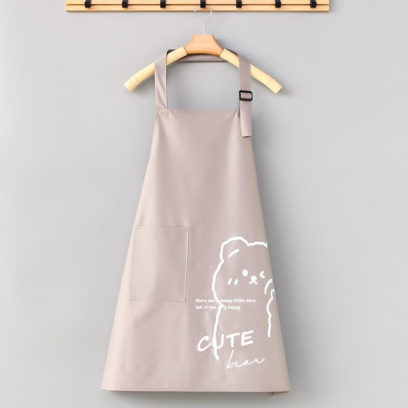 Household kitchen apron waterproof and oil-proof women's fashion new foreign style Internet celebrity apron waist catering cooking overalls