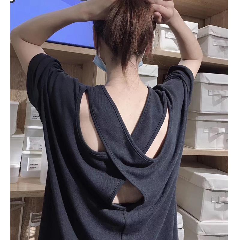 

Модные шикарные топы с короткими рукавами и вырезами, летняя женская одежда, простая универсальная однотонная футболка с V-образным вырезом XXXL темно серый