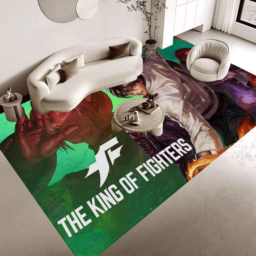 Game The King of Fighters Hallway Carpet Non-Slip Laundry Room Mat Laundry Decor Balcony Child Living Room Bedside Area Rugs