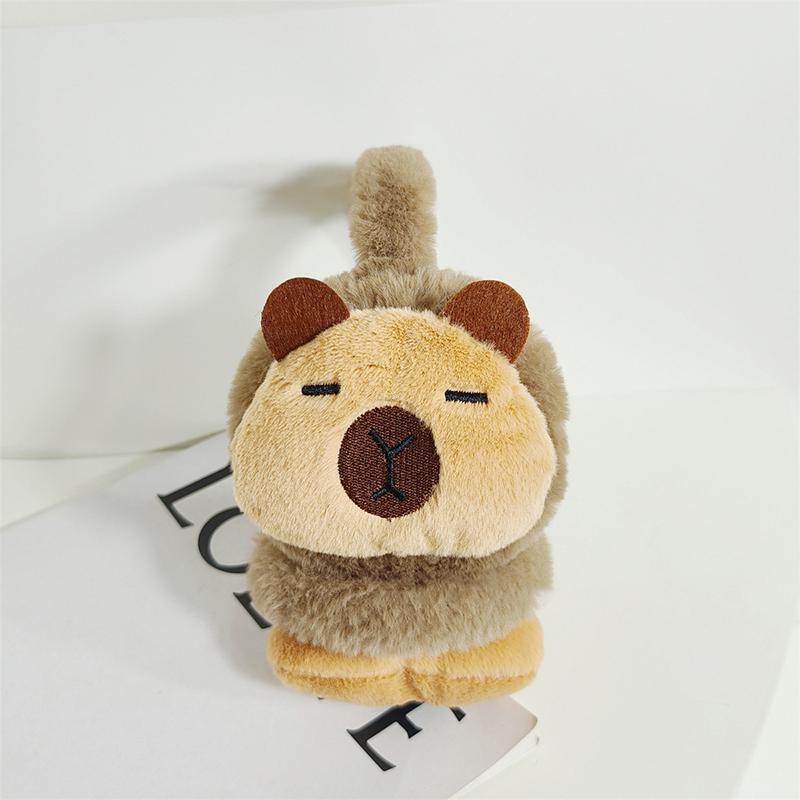 Cute Plush Capybara Earmuffs Warmer Ear Cover For Women Men Winter Warm Earflaps Outdoor Cold Protection Cycling Ear-Muffs