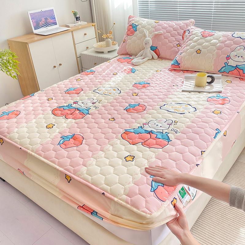 New Class a All Cotton Quilted Fitted Sheet Waterproof To Prevent Leakage of Urine Mattress Cover