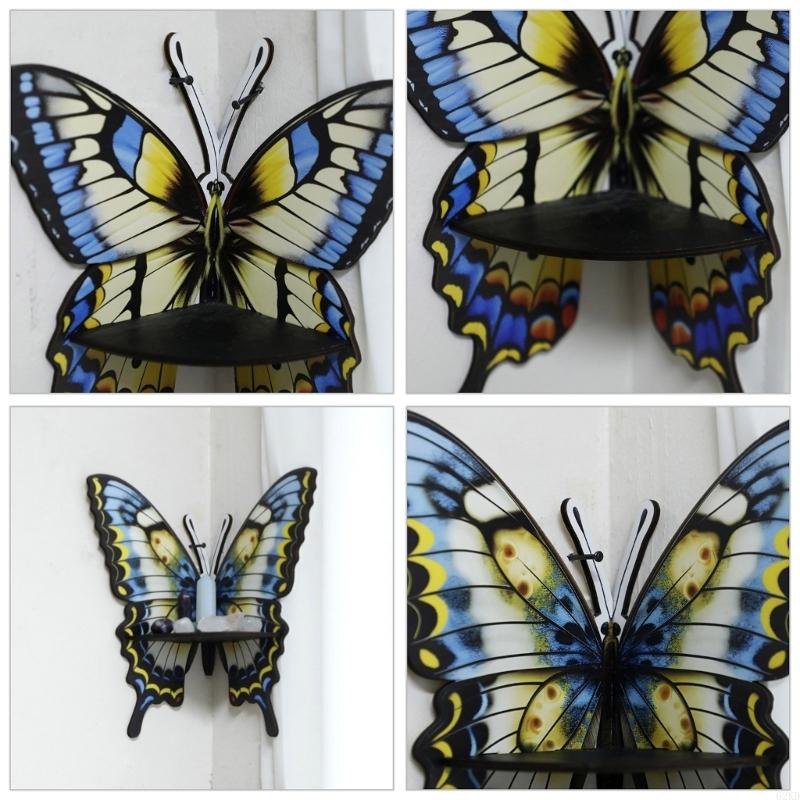 62KD Artistic Butterfly Crystal Shelf for Collectibles and Jewelry Display
