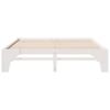 Bed Frame White 180 x 200 cm Solid Pine Wood