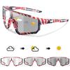 Photochrome Radsport Mode Sonnenbrille Herren Damen Outdoor Sport Mtb Fahrrad Brille Quadratisch Winddicht Klassische Brille