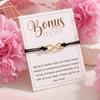 1 Mother's Day Greeting Card Bracelet with Infinite Loop and 8-shaped Braided Rope Bracelet Suitable for Holiday Gift Giving
