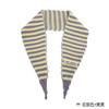 Korean Knitted Wool Blend Striped Triangle Scarf Winter Warm Shawl Women