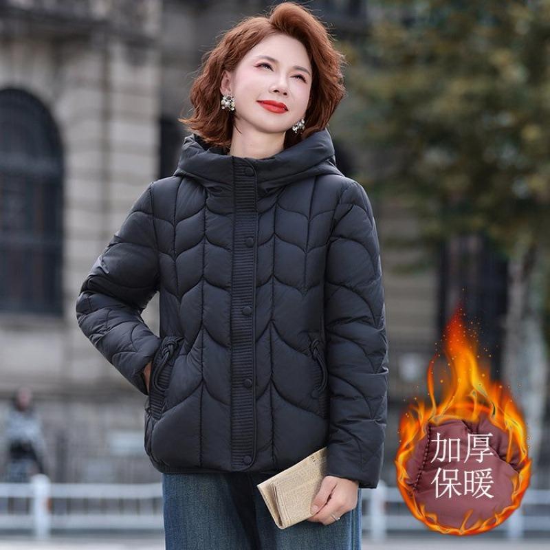 Winter Down Cotton-padded Clothes, New Cotton-padded Clothes, Middle-aged Women's Warm Autumn and Winter Small Cotton-padded Jackets