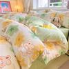 Sleep Grid 12868 Cotton Printed Four Piece Set
