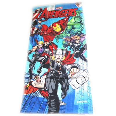 [M3343] - Πετσέτα παραλίας 'Avengers' μπλε πολύχρωμη (70x140 εκ.)
