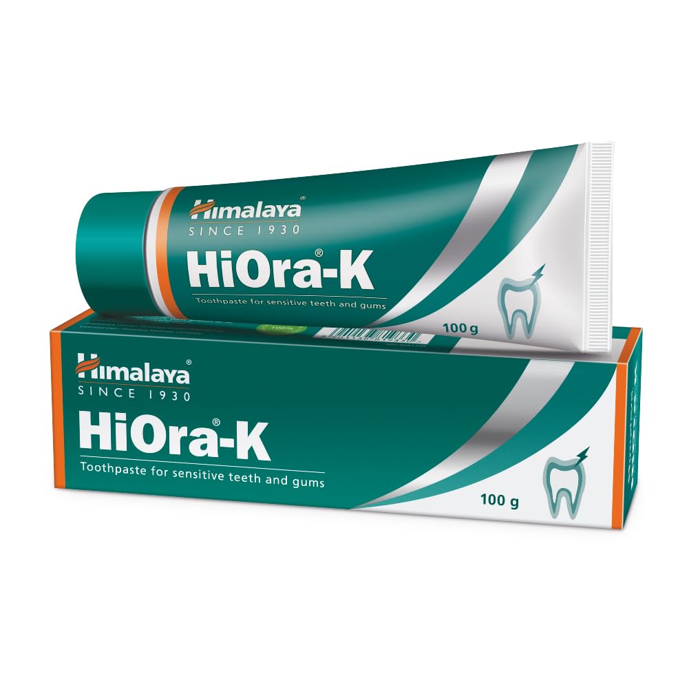 Himalaya HiOra-K Toothpaste 100g For Sensitive Teeth & Fresh Breath | Reduces Hot & Cold Sensitivity | Gum Protection