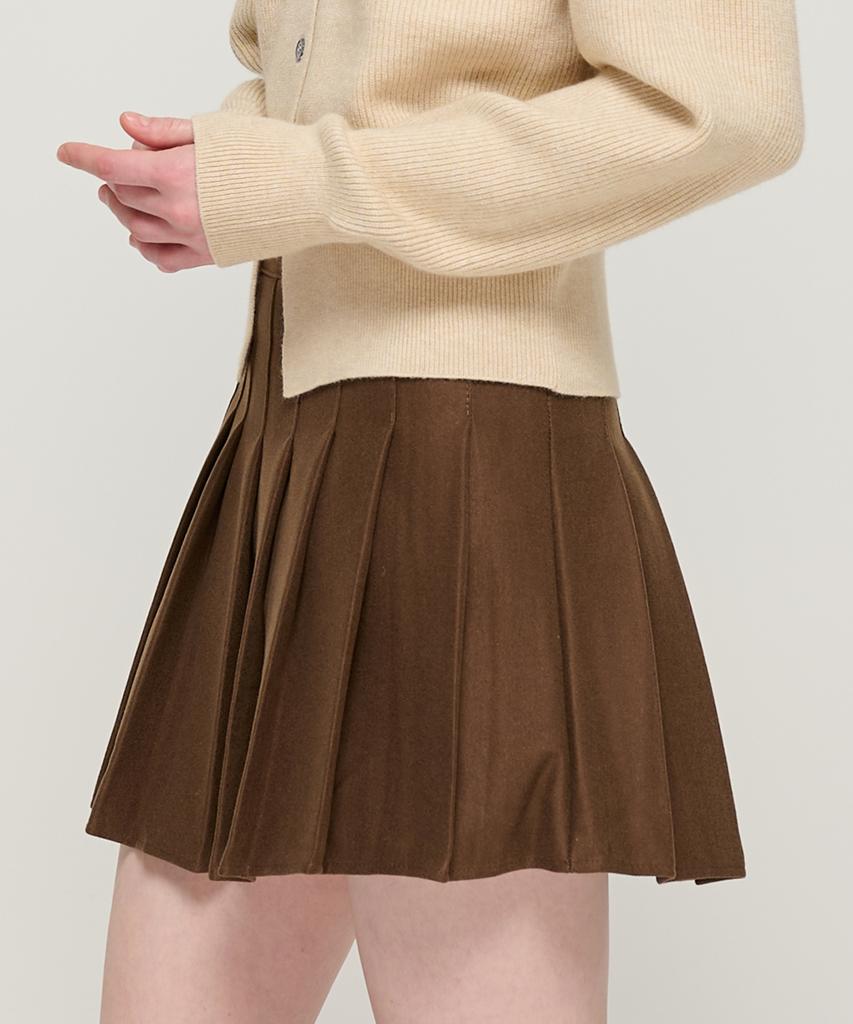 Road Road Women'S Daily Pleated Tennis Skirt (Brown)