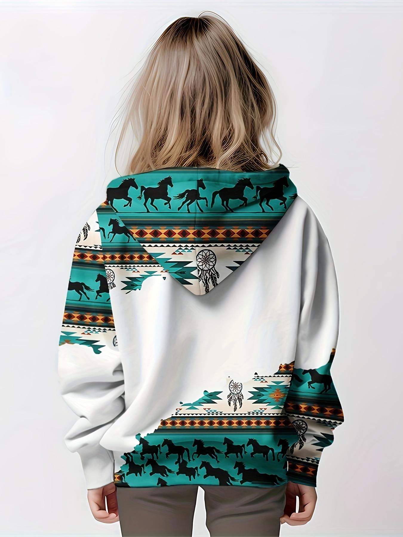 

Детская одежда Толстовки с капюшоном Детский топ с длинным рукавом Повседневный 3D-принт с животными Модная одежда для девочек Лето-Осень Одежда для девочек 160