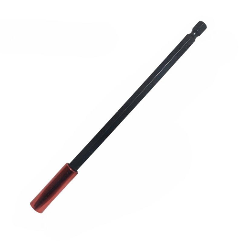 5 Stück/Set Sechskant, Oberflächenelektrophorese Rote Chargenkopf-Verlängerungsstange Kombination, Chargenkopf-Verlängerungshülse 1/4 Magnetischer Wind-Chargenkopf