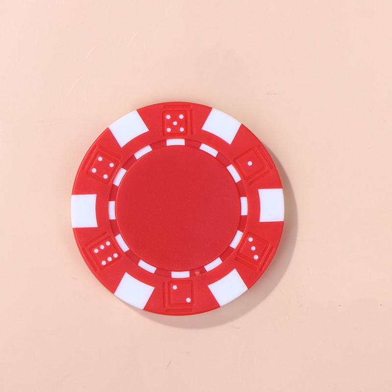 10 Pcs Abs Plastic Poker Chips Casino Texas Hold'Em Poker Metal Coins 11.5G Chips Poker Game Chip Set Accessories