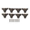 8pcs 8 Pieces Decorative Legs Zinc Alloy Corner Protector Feet Hardware Furniture Legs  Furniture
