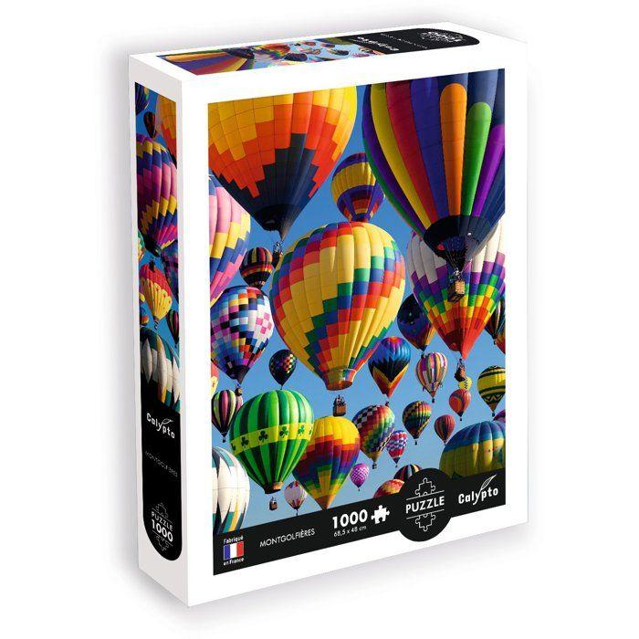 Puzzle - SENTOSPHERE - Calypto - 1000 pièces - Montgolfières - Toucher soyeux - Dès 9 ans