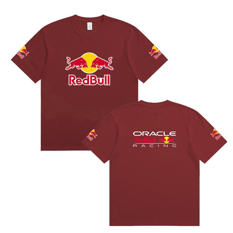 Oracle Red Bull Racing F1 T‑Shirt Unisex Short Sleeve Tee Formula 1 Racing Fans Casual Tops
