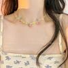 Dopamine Necklace: Candy-Colored Beaded Clavicle Design for Women - Sweet & Cool Internet Celebrity Jewelry