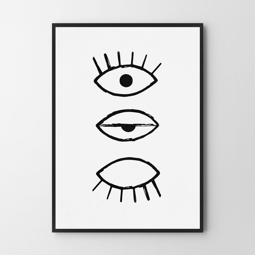 Poster Illustration Eye Eyes