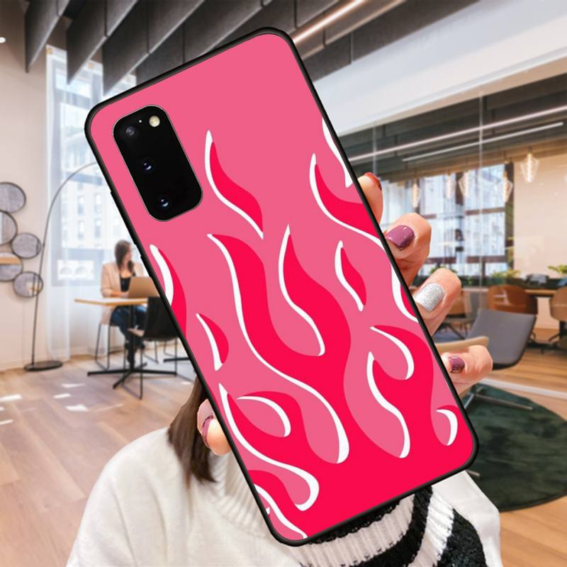 Cool Flame Art Phone Case For Samsung Galaxy S9 S9plus S20 5G S20 ULTRA 5G S20 Plus 5G S21 S30 Case Cover