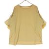 Five-quarter Sleeve Ruffled Sleeves T-shirt 38 Beige Women Used