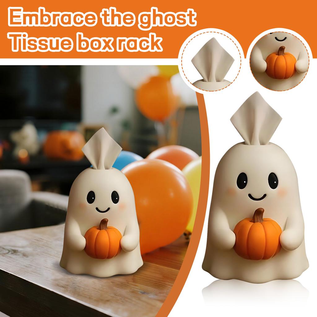 Hugging Ghost- Tissue Box Holder