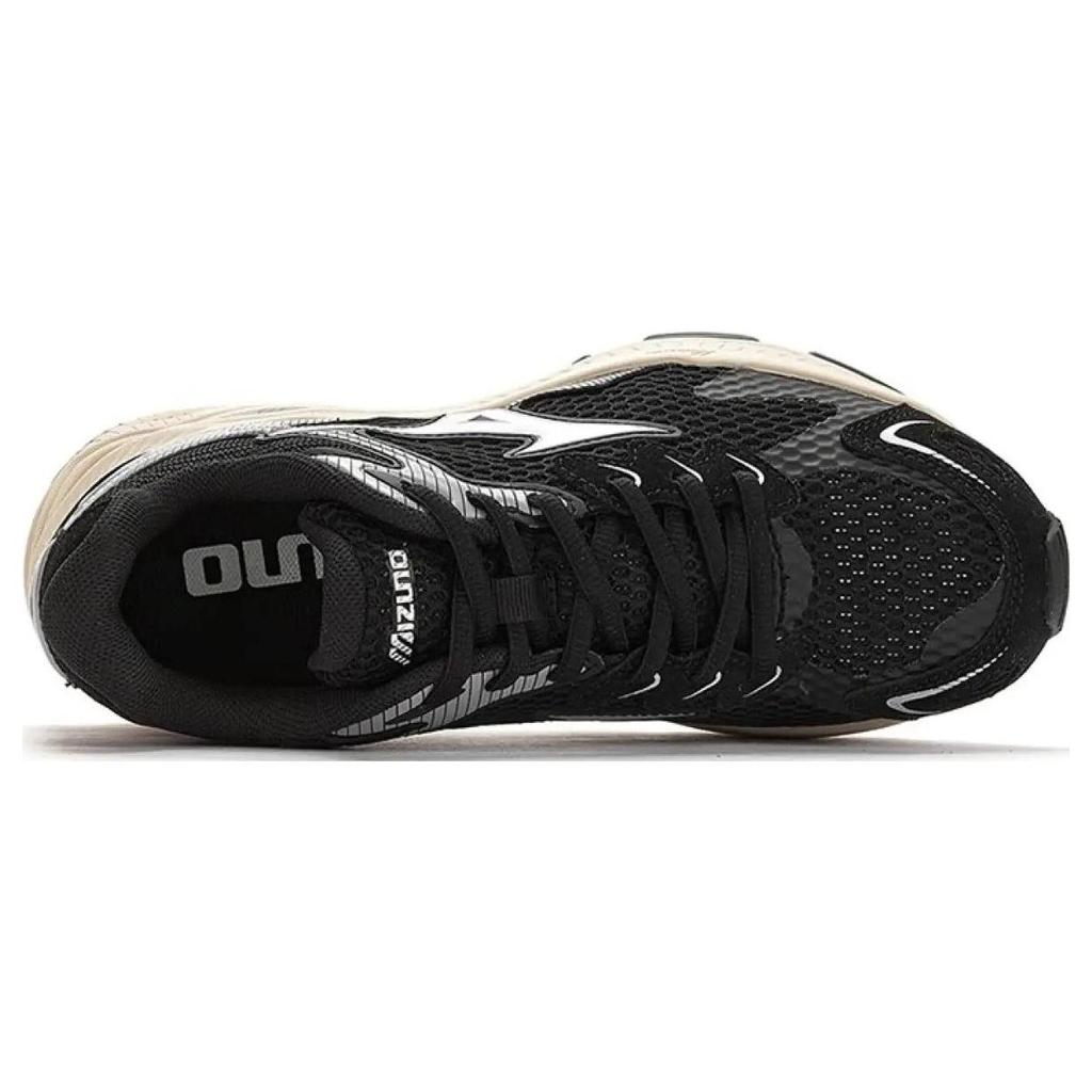 Mizuno Racer S Mesh Comfortable Soft Elastic Low-Top Casual Training Running Shoes Unisex Sneaker Black D1GH223508