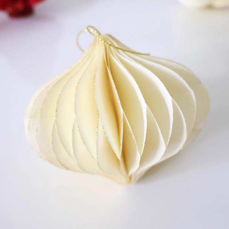 Christmas Honeycomb Ball & Bell Ornaments for Tree and Wall Decoration