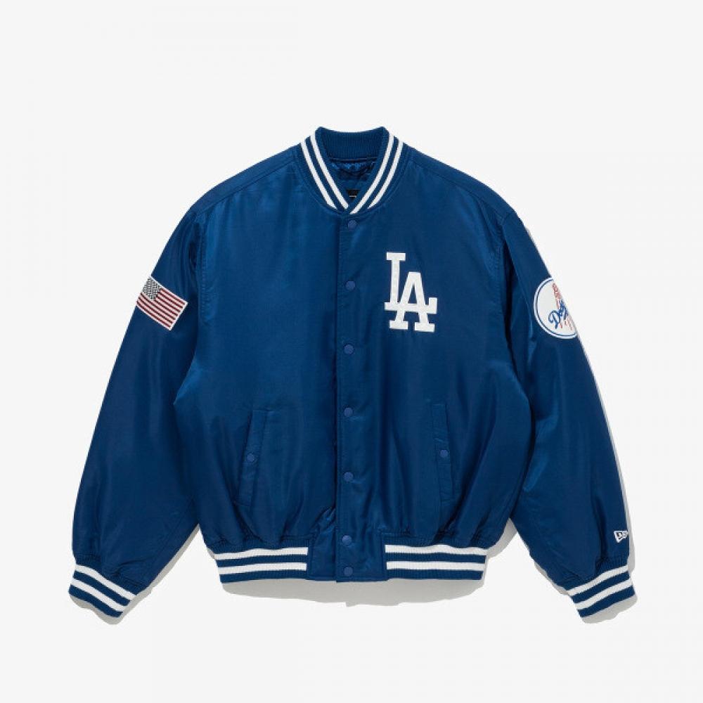New Era La Dodgers Authentic Stadium Jacket Blue