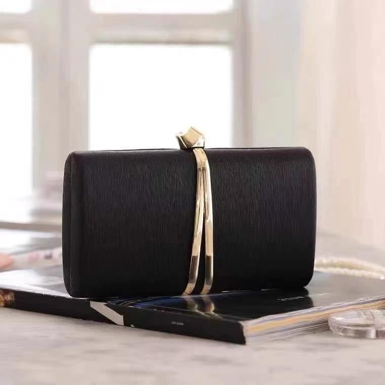 

Dinner bag, cosmetic bag, European and American nightclub women s small hardware chain, dress bag, light luxury чёрный