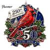 Historic 1776 to 2026 Ornament 250 Anniversary USA Christmas Ornament, United States 1776-2026 250th Patriotic Theme Party Supplies Keepsake, Acrylic