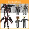 Latest Moc Skibidi Toilet Clock Man Vs Surveillance Man Building Brick Toy Abs Plastic Diy 200-400 Pieces