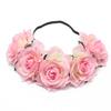 Bridal Holiday Wreath, Simulation Rose Flower Headband, Christmas Mardi Gras Ball Party Head