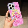 Sakura Uta Cure Idol Jelly Double layer Light Blue Mobile Phone Case for iPhone 17 16 15 14 13 12 11 Air Pro Max Plus Protective
