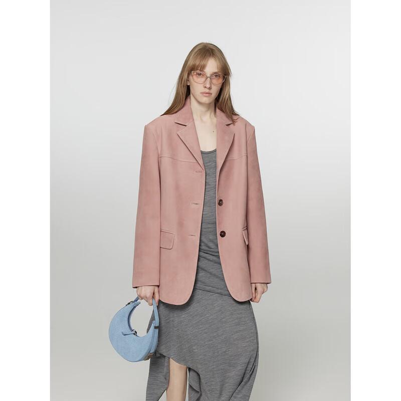 Melard Vintage Faux Leather Blazer