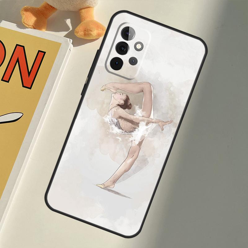 Gymnastics Oil Painting For Samsung Galaxy A06 A05 A36 A26 A16 A54 A34 A14 A22 A32 A52 A55 A35 A15 A53 A13 A56 Case