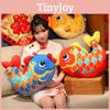 Chinese Style Lucky Koi Plush Cushion For Living Room Decor Office Back Support