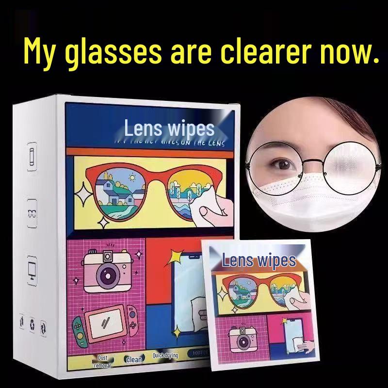 Disposable Cleaning Wipes for Glasses, Phones, and Screens