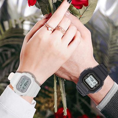 Fashion Waterproof Women LCD Digital Stopwatch Date Rubber Sport Wrist Watch